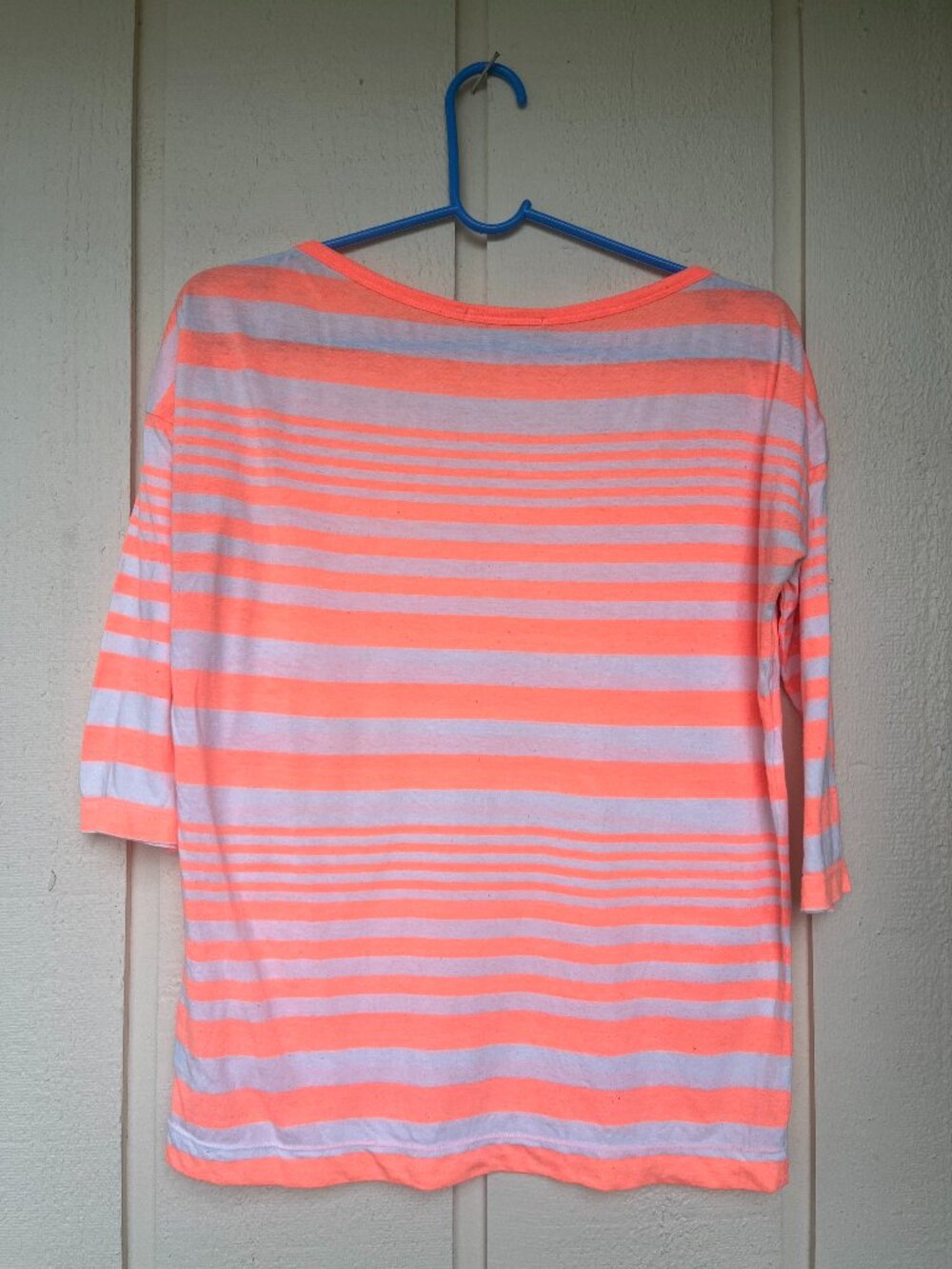 GAP Neon Orange Luxe Jersey Boatneck Top - Size XS (2013 Archive)